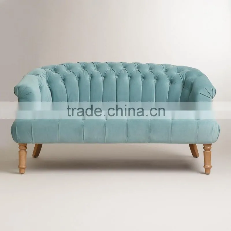 low price modern sofa set designs white button tufted fabric sofa living room sofa