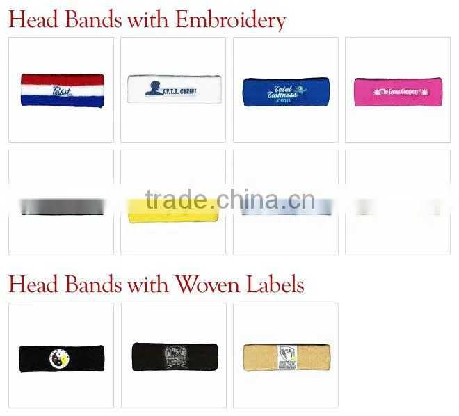 Cotton Cheap Custom Sweatbands