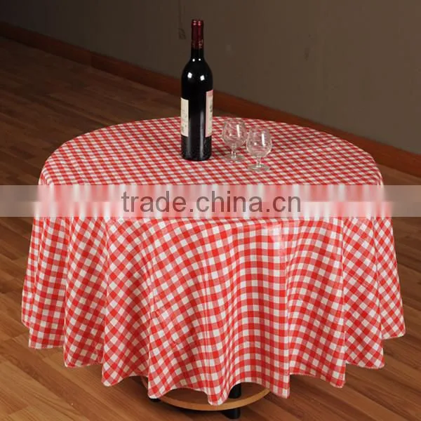 waterproof PVC table cloth/ Oilproof table cloth/Logo printed plastic table cover