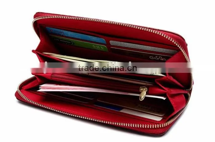Custom Print Leather Wallet New Design Zipper Women Wallets with Card Slots