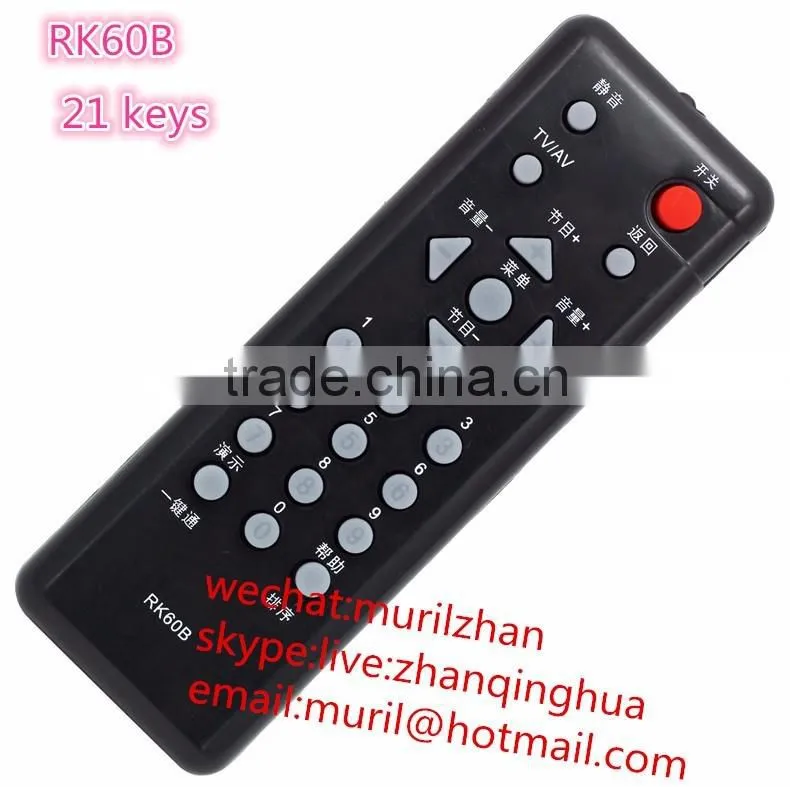ZF Black RY01AT LCD/LED Remote Control for Changhong