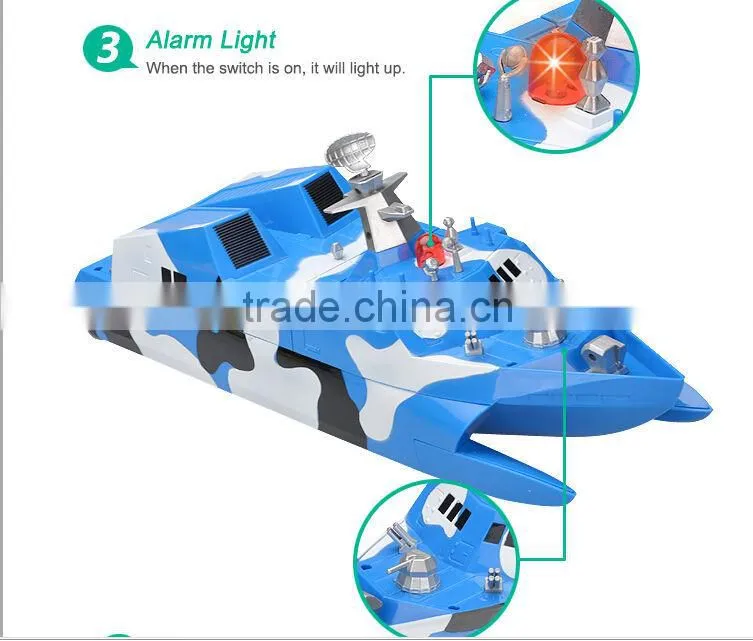 2.4G 1:275 Doubel -base Stealth Speedboat, rc boat.