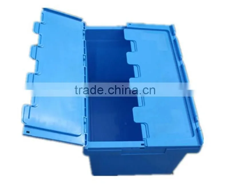 Customized Stackable Plastic Logistic Turnover Box with Lid