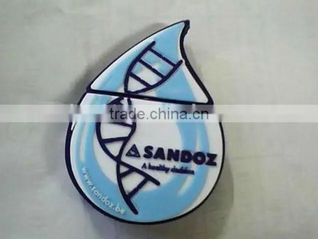 16GB soft PVC water drop shaped USB flash drive gift with logo 100% real usb flash disk memory USB 2.0 USB 3.0