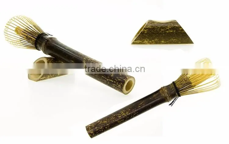 Japan Ceremony Tea Whisk Green Tea Powder Long Handle Bamboo Whisk Set