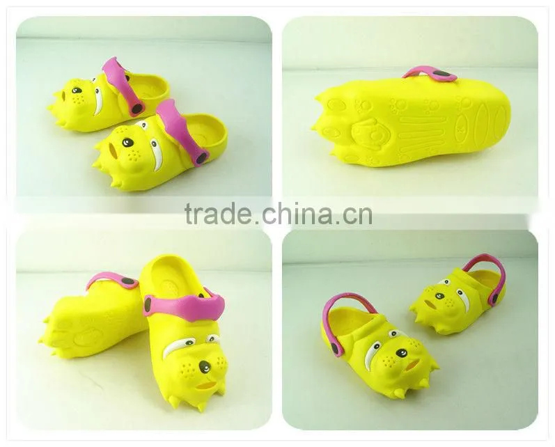 Popular and soft EVA cartoon shape clogs for kids