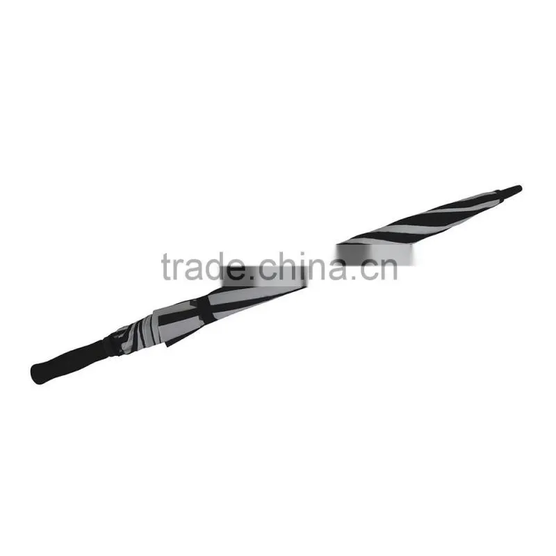 30" strong fiberglass frame windproof double canopy golf umbrella