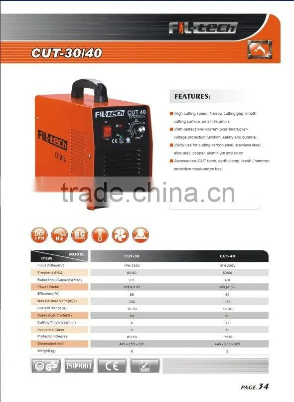 INVERTER WELDING MACHINE AIR PLASMA WELDER CUT-40 CUT 30