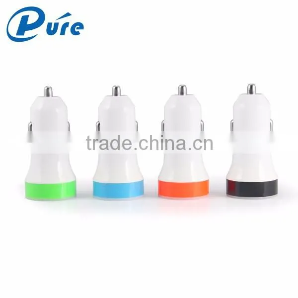Quick Charge 2 Ports 2.4A Micro USB Charger ,High Quality Multi Ports USB Car Charger for Mobile Phone/IPAD/P1000