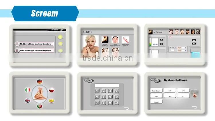 2016 portable laser e-light ipl rf for hair removal and skin rrejuvenation