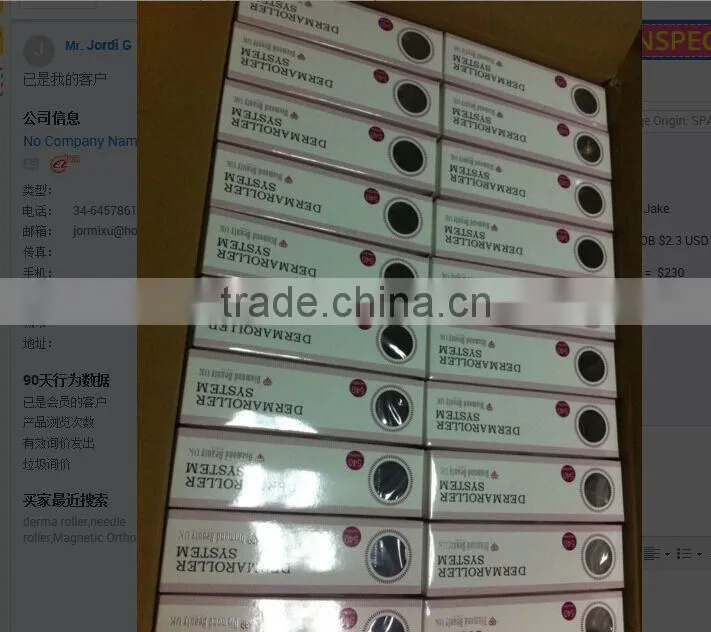 Better products ! DRS540 ! Microneedle skin care system CE 540 needles derma roller for hairloss treatment