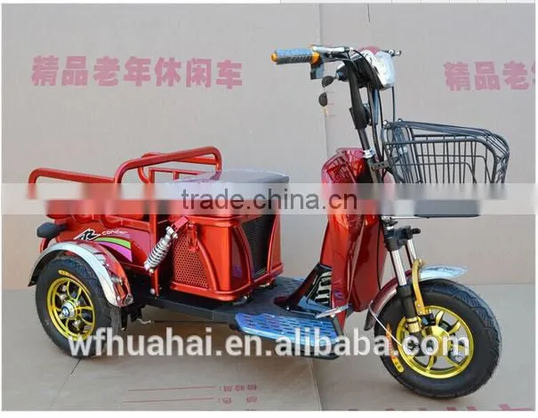China Factory Export Three Wheel Electric Tricycle Cargo Bike 48V 500W