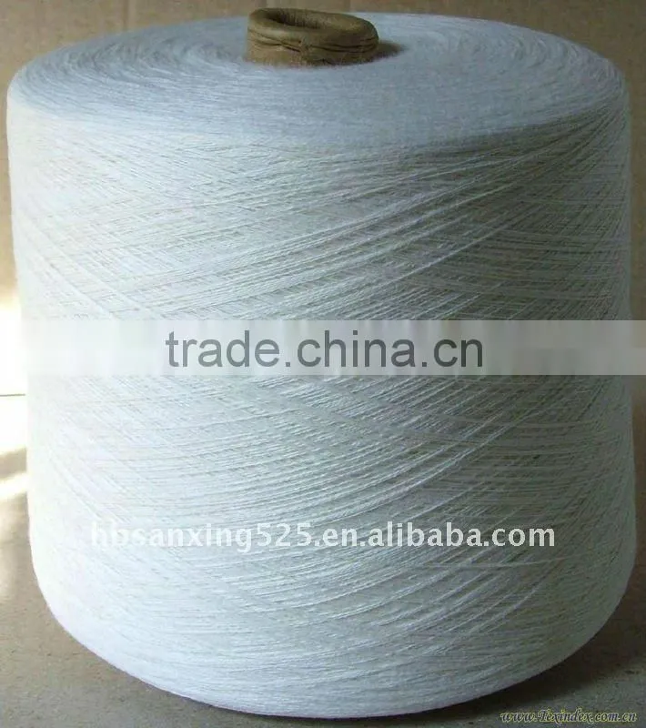 DISCOUNT!! 32NM/2ply 50% Australia wool and 50% acrylic blend yarn, raw white color.