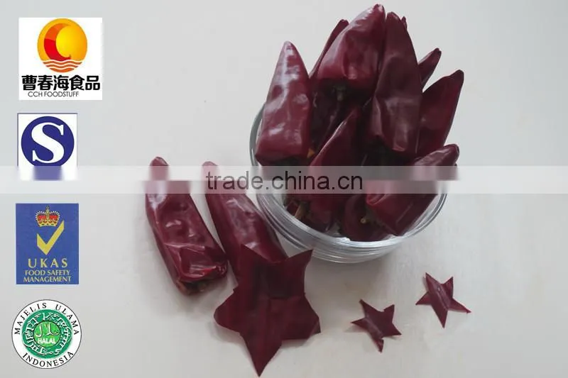Dried red low hot chilli yiduhong chilli yidu chilli stemless
