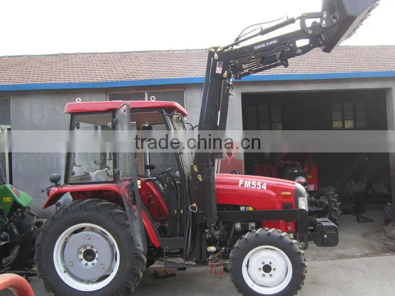 55hp tractor with front end loader and backhoe