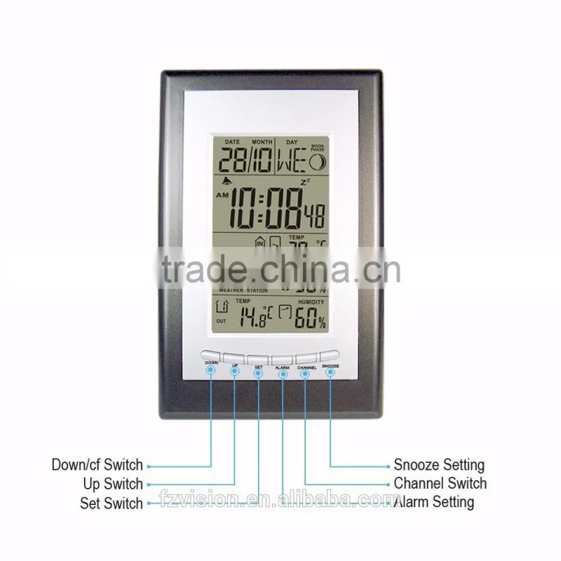 wireless weather station professional /Weather Station with 2 Transmitter