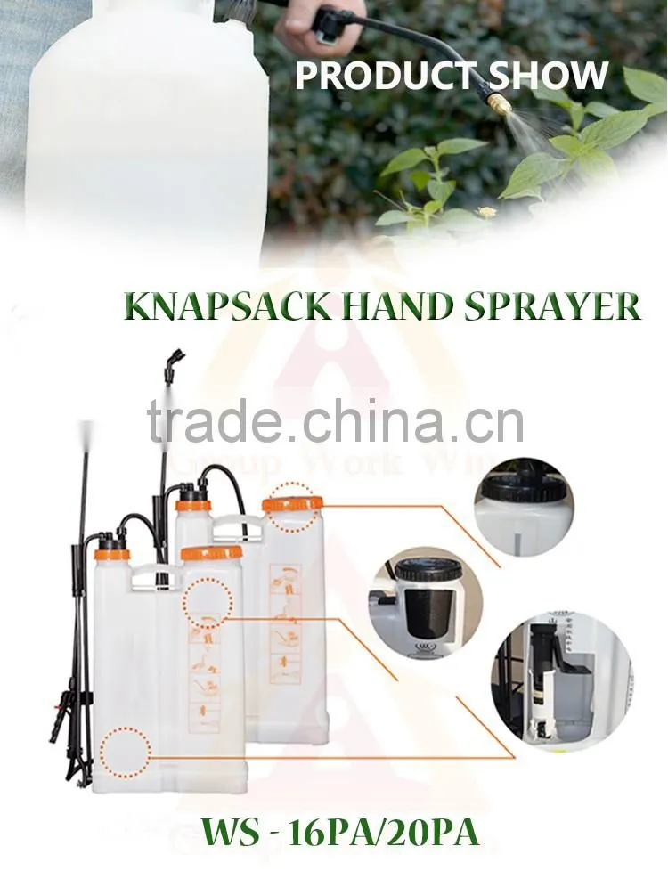 2016 hot sale agricultural sprayer and 20 litres knapsack sprayer for Africa Market