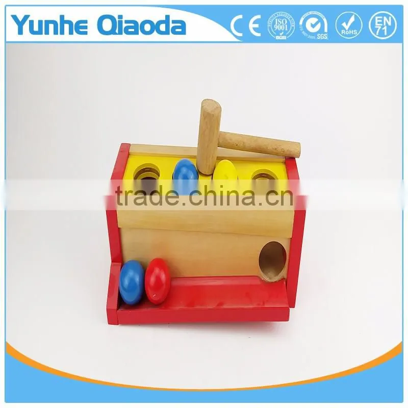 Multi-color Small Hit Ball Box Toys,Wooden Pound Toy For Kids,Wooden Hammering Toy