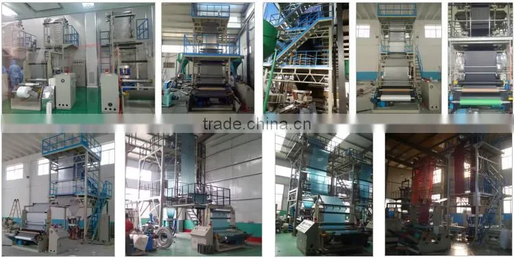 High output plastic blowing film extruder line
