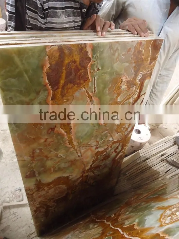 BEAUTIFUL MULTI GREEN ONYX TABLE TOPS COLLECTION