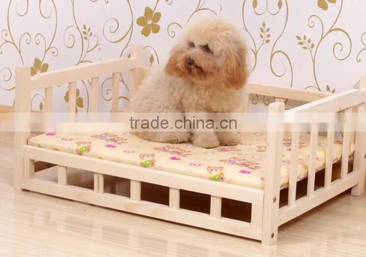 luxury wooden pet dog bed wholesale