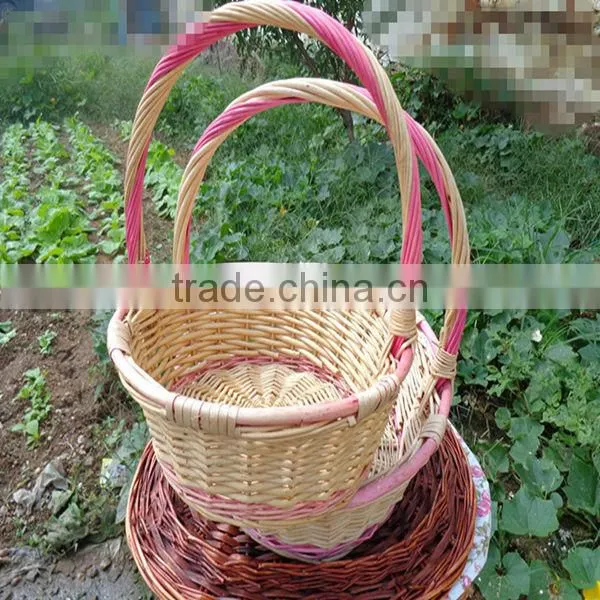 Beautiful exquisite willow flower basket