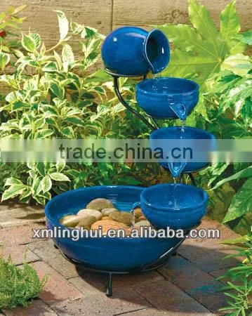 Tiered Resin Solar Garden Water Fountain (CE/UL/SGS)