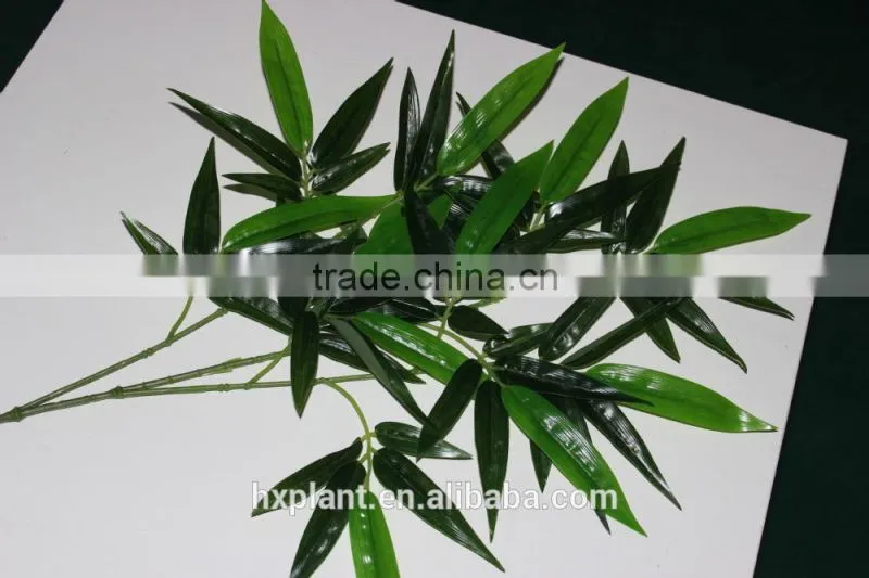 wholesale plastic artificial bamboo leaves for decoration