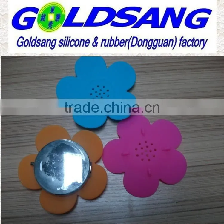 fashion flower shape silicone soap dish