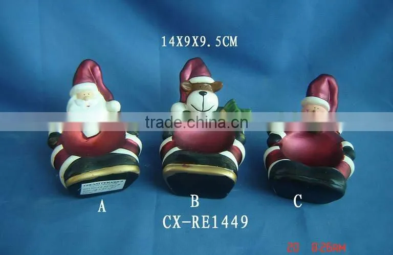 Ceramic Gift Box-ceramic christmas tree candle holder