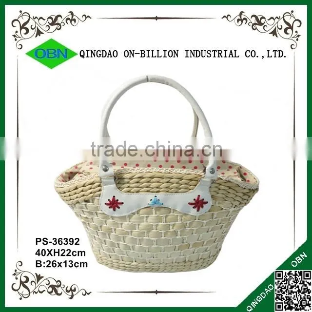 Custom handmade corn husk hand bag for sale