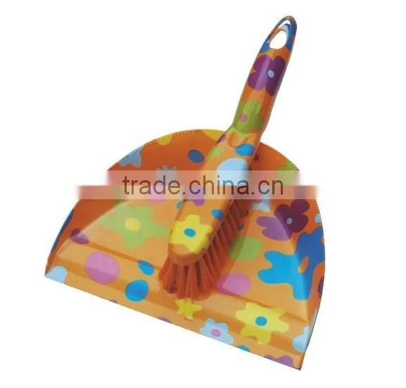 plastic folding broom and dustpan set