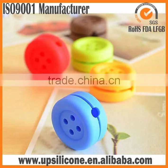 Smart Wrap Silicone Rubber Earphone/earbud Cord Manager Cable Winder Wrap Reel