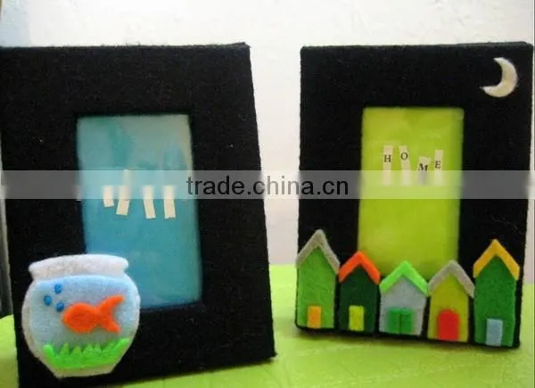Advanced design new products beautiful felt ordinary photo picture frames set for arts crafts wedding home decor new models toy