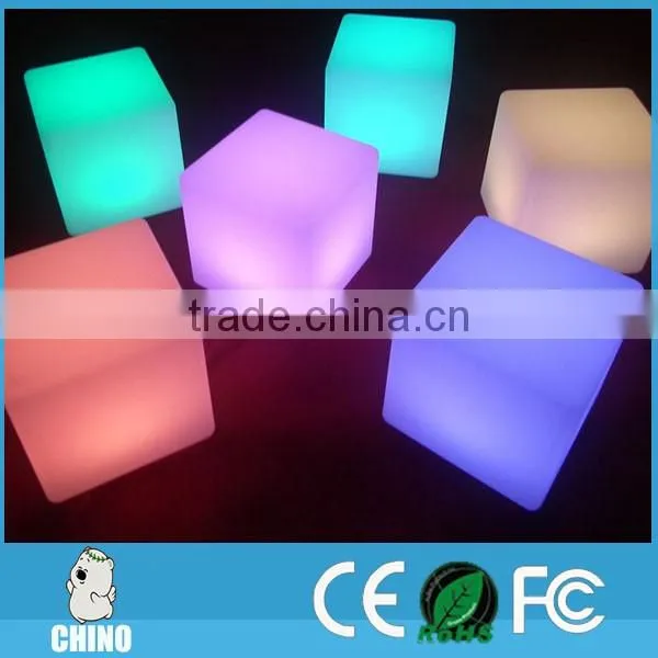 Hot sale illuminated light cube/Waterproof LED Glowing chair