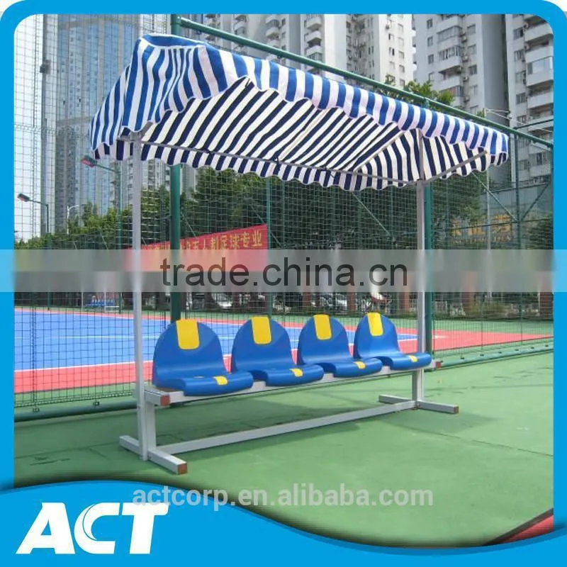 Straight frame design soccer substitute bench seats for sale