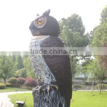 Lifelike Hand Painted Bird Scarecrow Owl Repellent