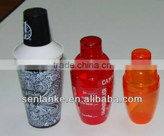 plastic shaker, shaker cup,Plastic Wine Cocktail Shaker Cup