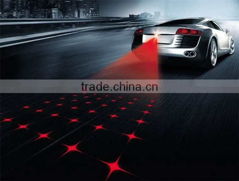 Anti Collision Rear Car Laser Tail 12v led Fog Light Auto Brake Parking Lamp Motorcycle Warning Lights Car Styling Accessories