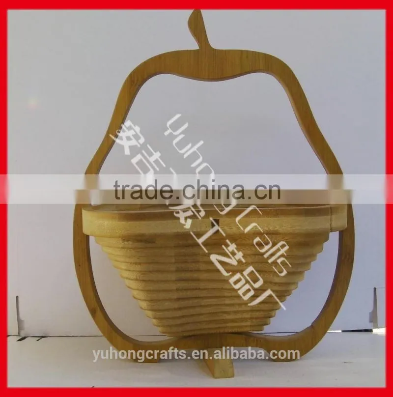 Handmade storage Bamboo Basket With Handle