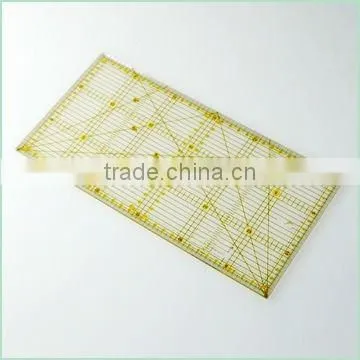 Kearing pro square ruler template 16cm*16cm acrylic patchwork quiting rulers with diagonal line for sewing# KPR1616