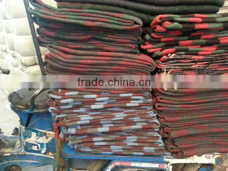 recycle blanket with stripe