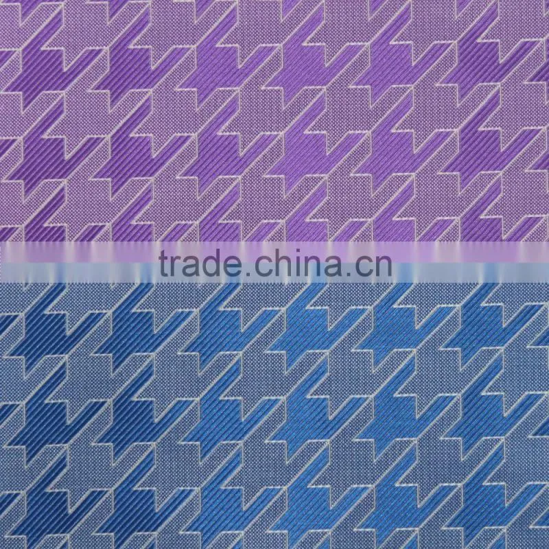 Classics woven houndstooth polyester custom fabric