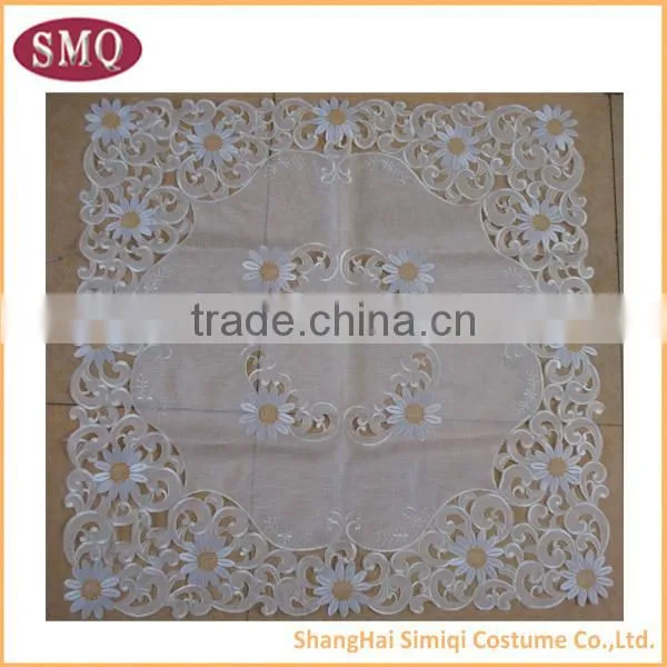 hot selling new design embroidery waterproof outdoor tablecloth