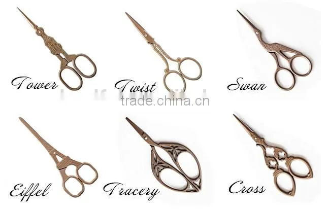 Antique Sewing Accessories Handicraft Tool Fancy Embroidery Scissors
