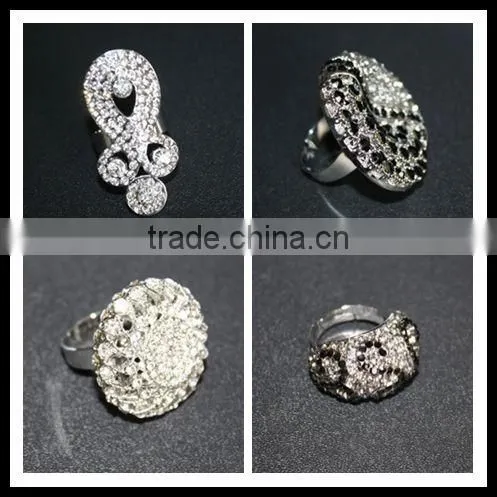 hot !wholesale full stone new design finger rings for women