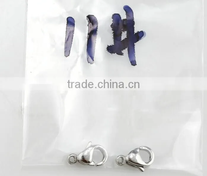 316L Stainless Steel Lobster Claw Clasp, DIY Chain Jewelry Findings Accessories