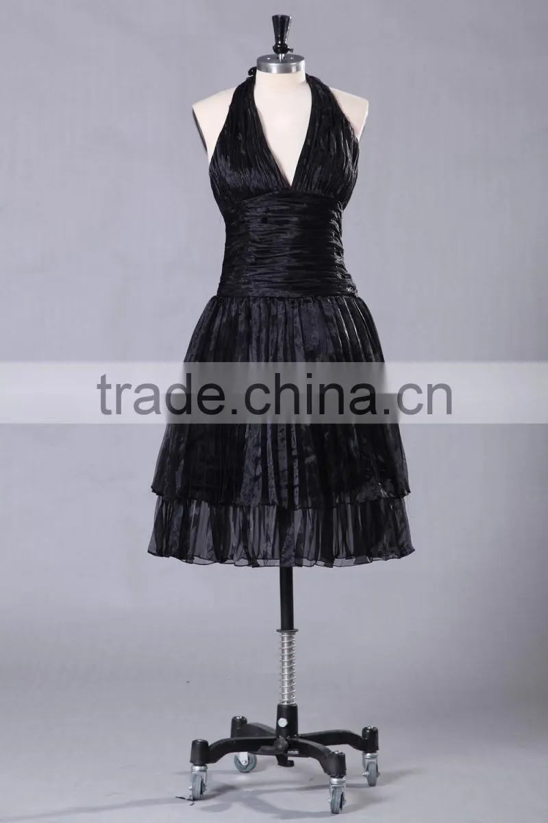 simple style cap sleeves red prom gown ED135