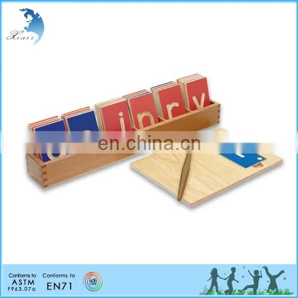 Educational montessori intellectual alphabet design wooden alphabet letters teaching fancy letters alphabet