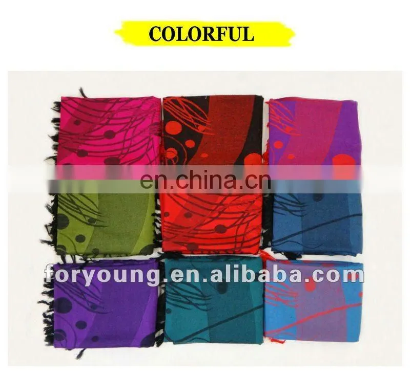 blue cotton pashmina scarf and shawl